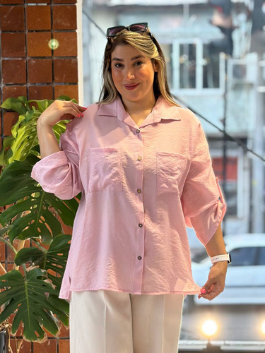شومیز زنانه پلاس سایز داکرون و سیلک