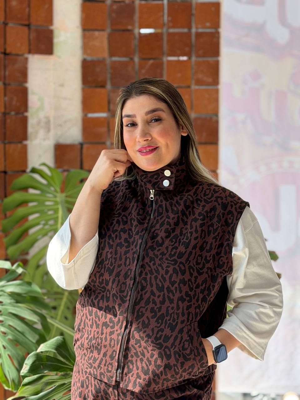 وست پلنگی کتان ضخیم