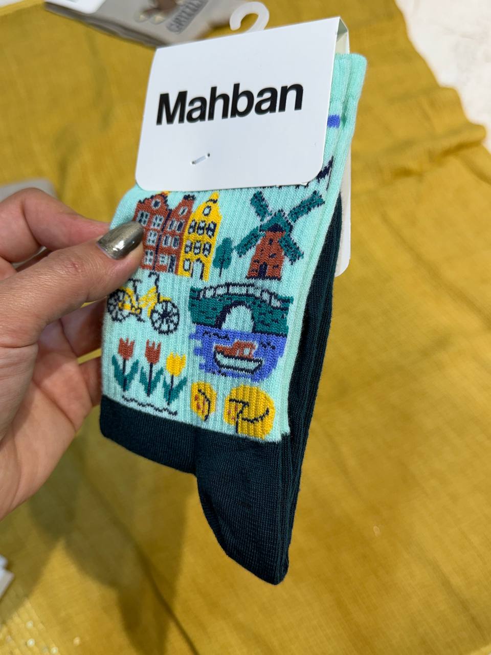 جوراب طرح گاردن برند Mahban